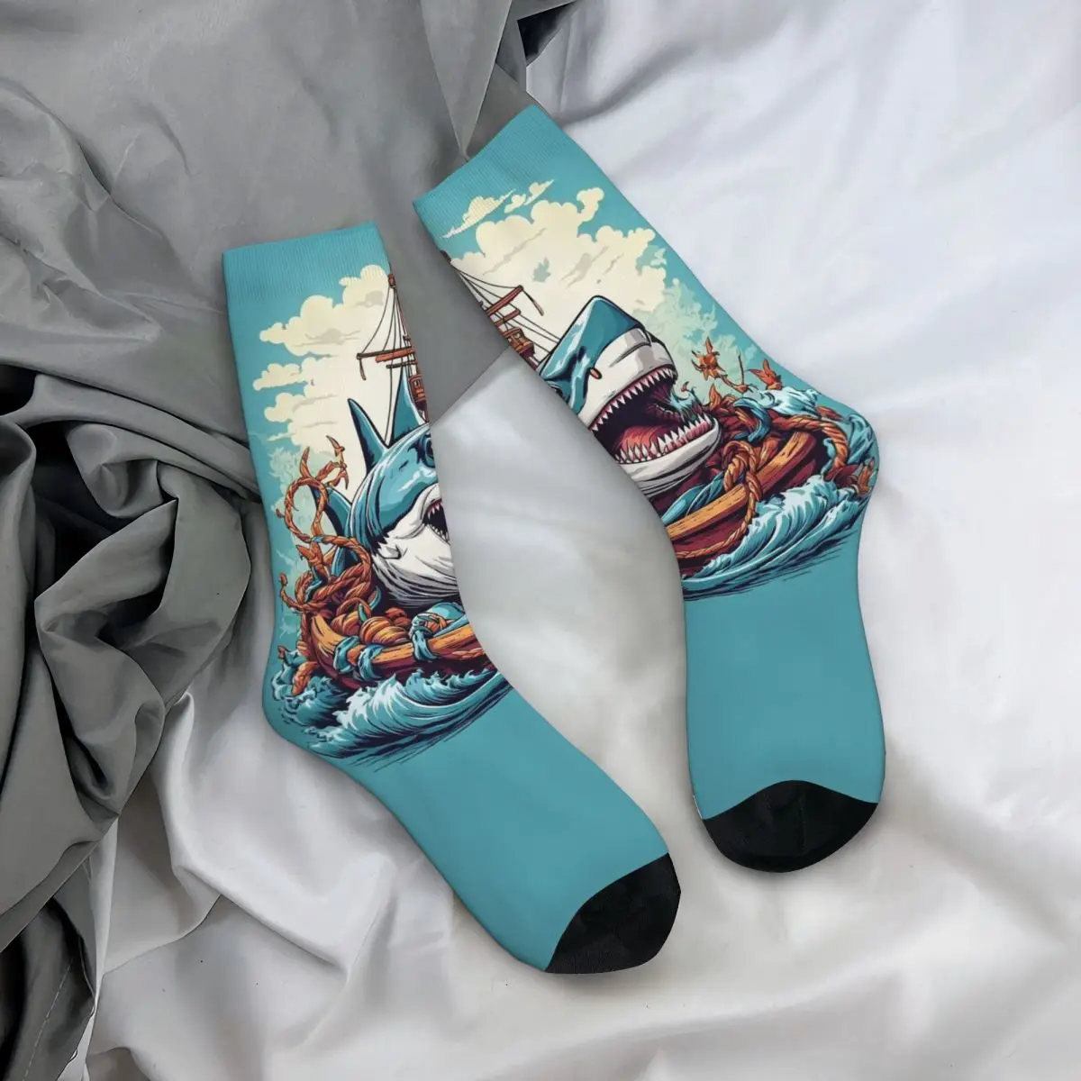 Various Colorful Tropical Fish 9 cosy Unisex Socks,Running Happy 3D printing Socks,Street Style Crazy Sock