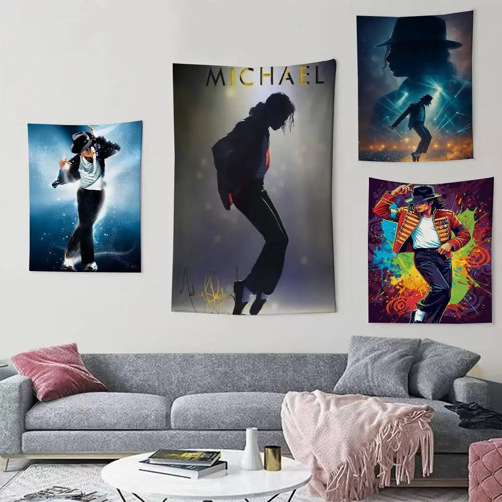 Michael Jacksons Flaggen-Wandbehang, Hintergrundkunst-Banner für Schlafzimmer, Zuhause, Outdoor-Dekoration