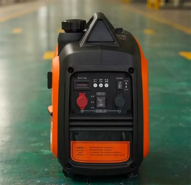YHS 7D 2kW Durable Portable Air Cooled 4 Stroke Silent Gas-oline Inverter Electric Power Generators with DC 24V for Backup Power