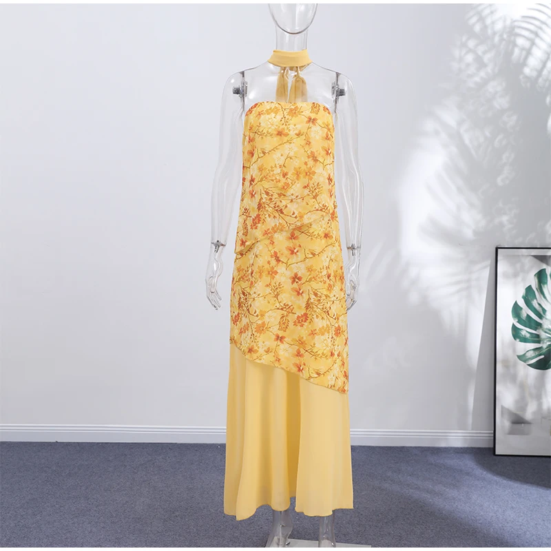 Square Neck Sleeveless Tank Tiered Ruffle Skirt Two Piece Set Bodycon Fitted 2026 Summer Women Outfit Casual Chic Lady Conjunto