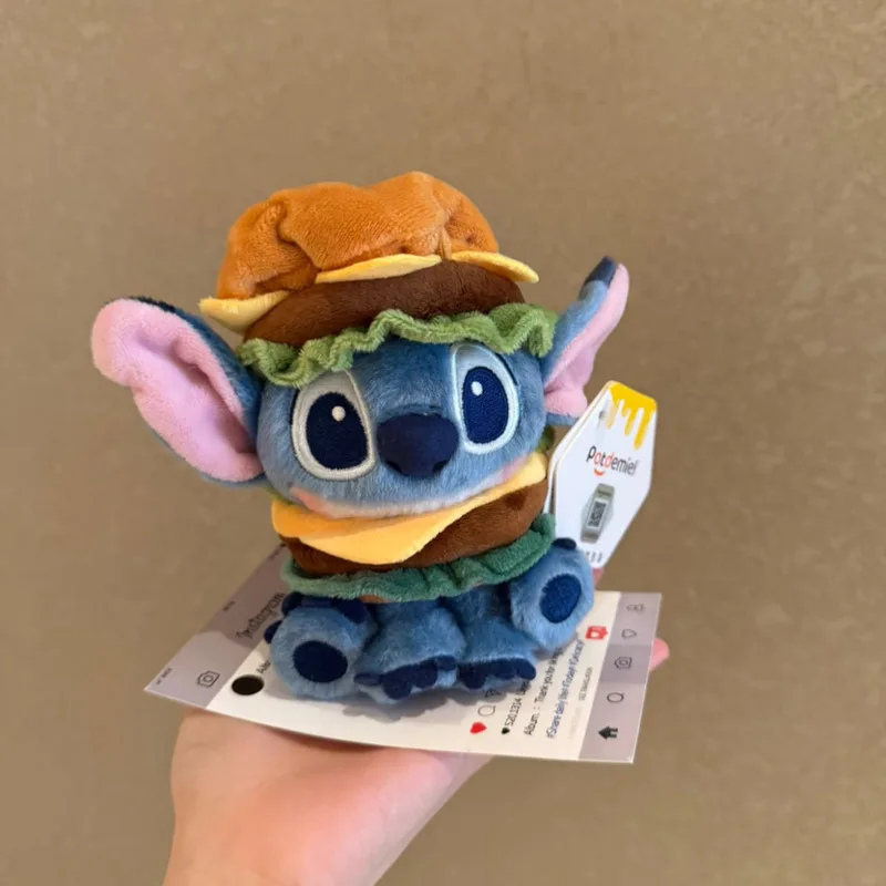 12cm anime character Stitch Kawaii Creative Plush toys Keychain pendant Cute doll pp cotton filling Packaging decoration Gift