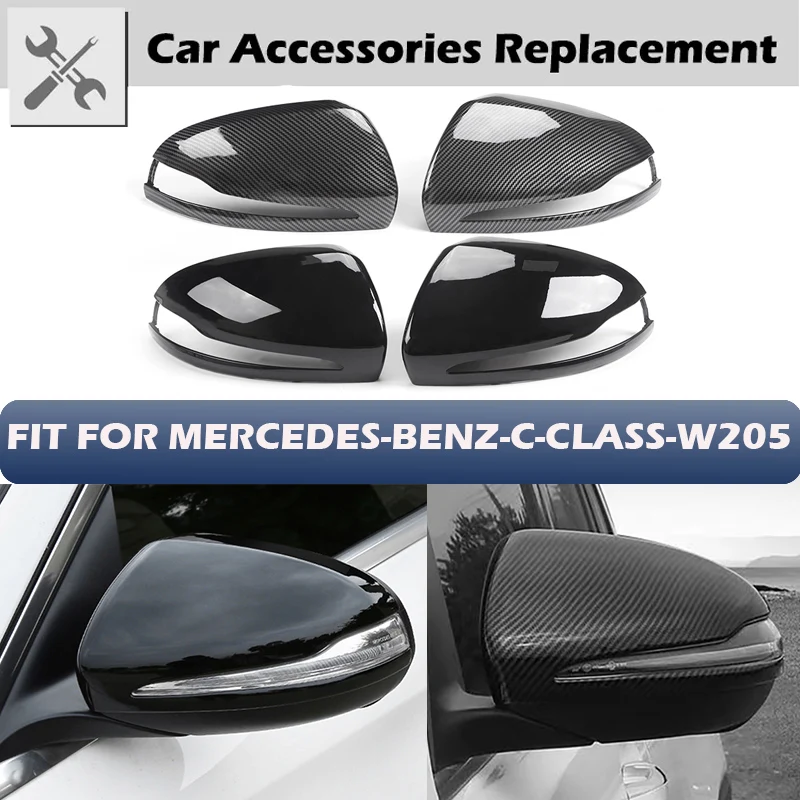 

Rhyming Rearview Mirror Cap Side Mirror Cover LHD Fit For Mercedes Benz C GLC S E Class W205 X253 W222 W213 W238 Car Accessories