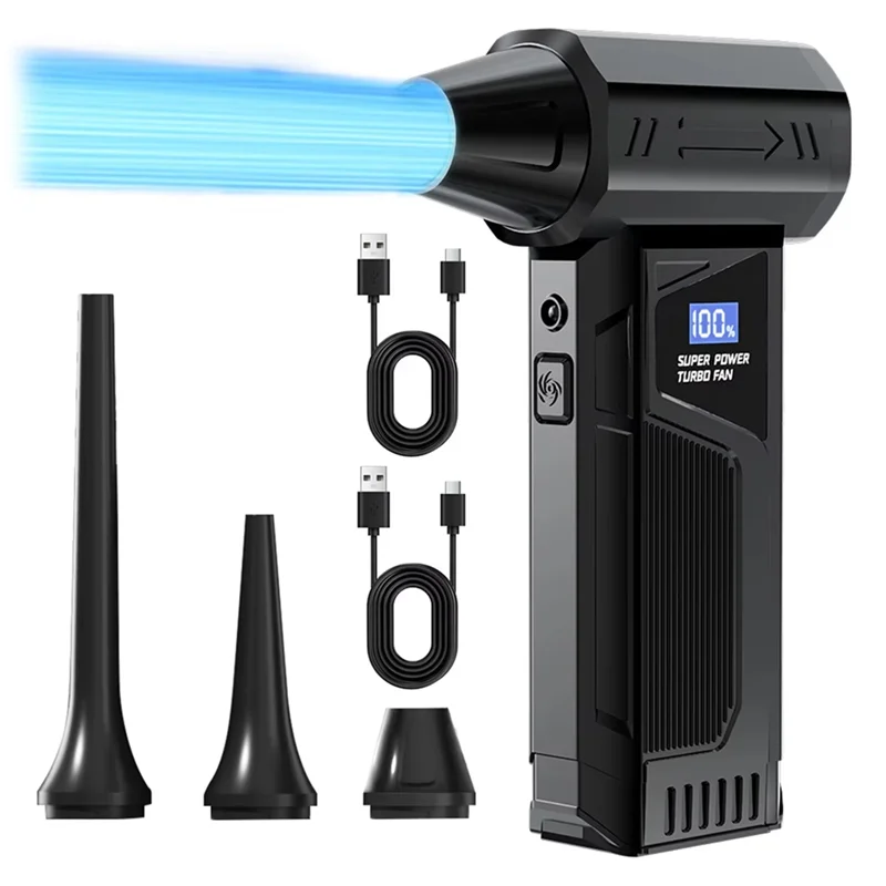 

ABBZ-Violent Fan: Сверхмощный турбовентилятор с бесщеточным двигателем, сильный воздушный поток, функция всасывания, очиститель воздуха