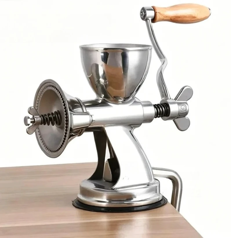 Manual Coffee Grinder, Stainless Steel Conical Burr Hand Coffee Bean Mill, Adjustable Coarseness Portable Hand Crank Grinder for