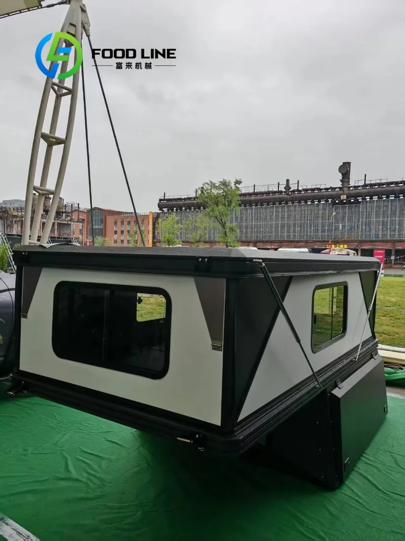 Customized 4X4 Truck Pop Up Camper Reinforced Aluminum Frame Fits Multiple Pickup Models, Privacy Curtain For Private Rest Space