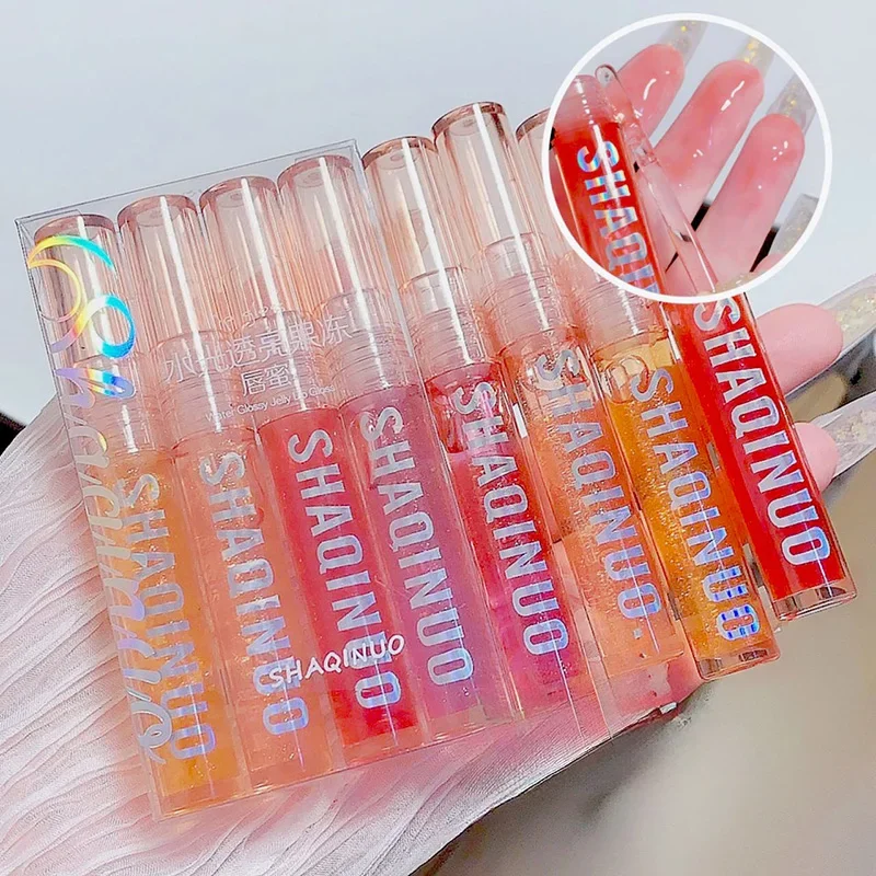 4 Set Instant Lip Oil Plumper Volumising Moisturizing Lip Repairing Fade Lip Lines Brighten lip plumping gloss Oil Lips Care