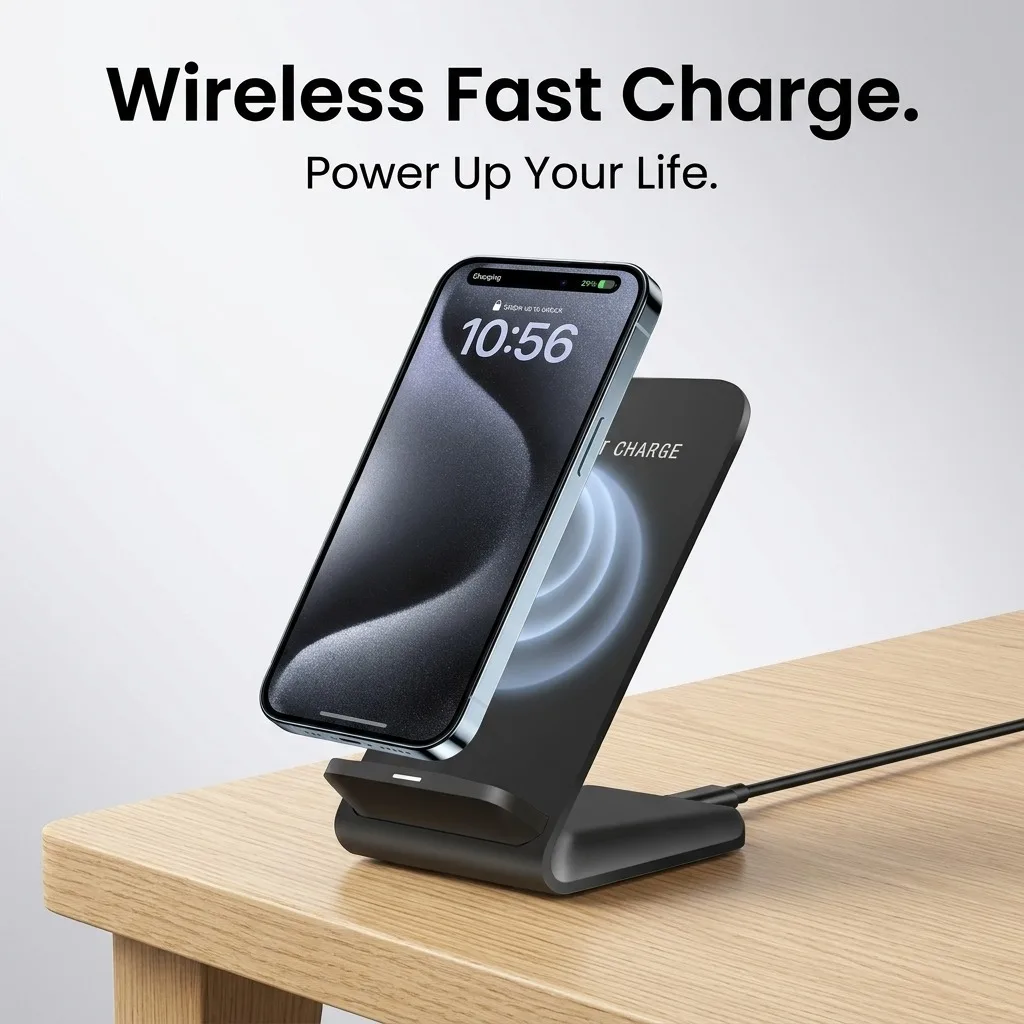 30W Fast Wireless Charger Stand Pad for iPhone 17 16 15 14 13 -11/XR, Samsung Galaxy S25/S26/S21/S20, Xiaomi 17 15 14, Huawei