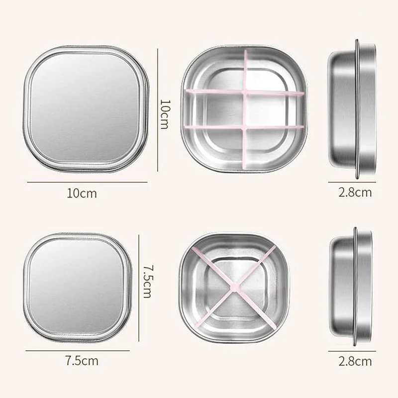 1 قطعة صندوق حبوب 4/6 شبكات الطب المنظم اللوحي مختومة صندوق تخزين السفر حبة حالة المخدرات موزع الحاويات الرعاية الصحية #6