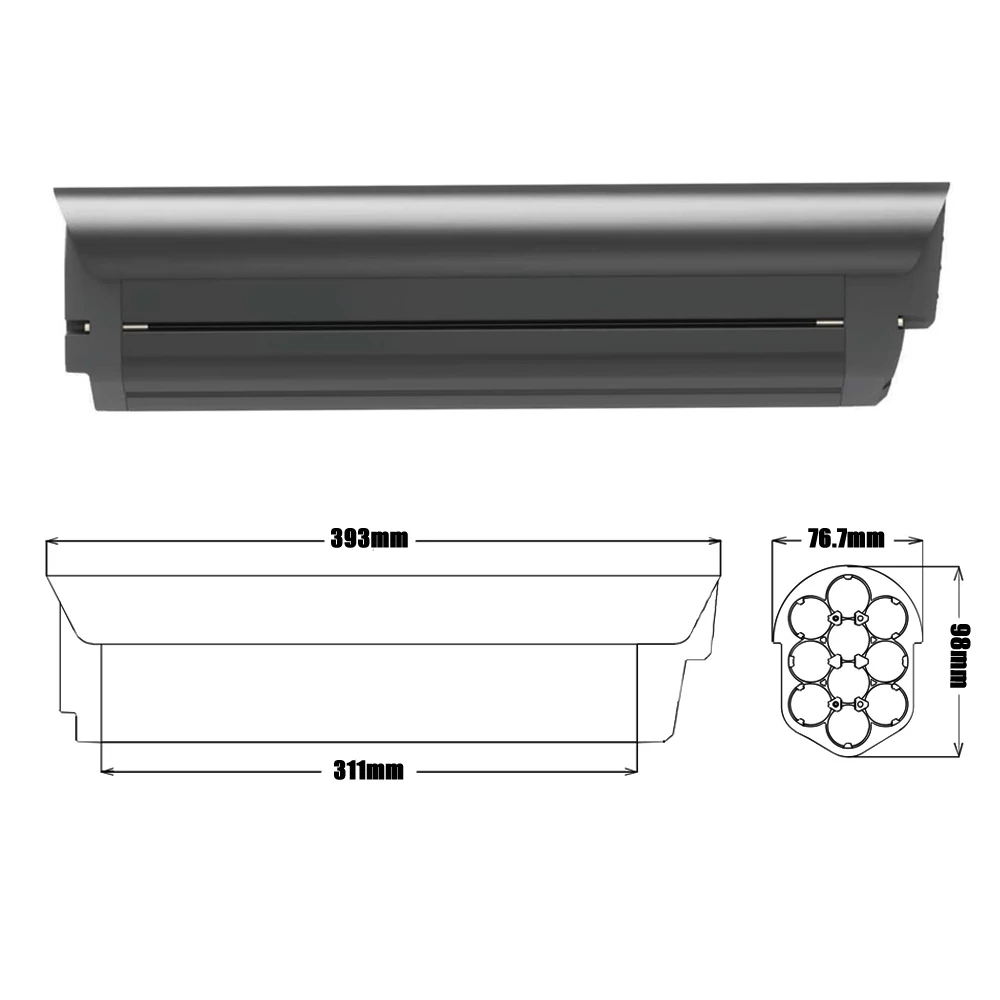 Integrated Extra Battery Lithium 48V 15Ah 720Wh for 500W Flyer M880 The Everyday Utility Ebike KODIAK 20FAT D20 T20 24S 27.5S