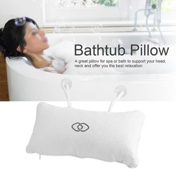 Bathtub Pillow Anti-slip Soft Comfortable Spa Bath Cushion Suction Cup Bathroom Accessories Easy To Use Convenient Headrest