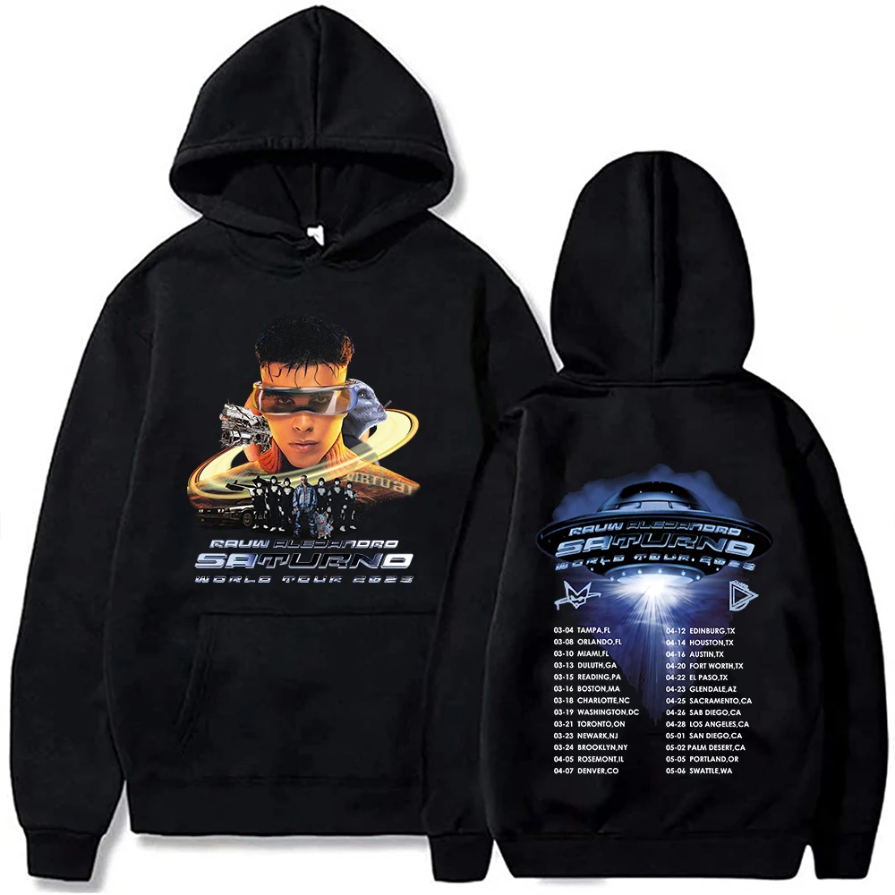 

2023 Rauw jandro World Tour толстовка Faion косплей мужская круглая толстовка Ne осенняя сезонная одежда