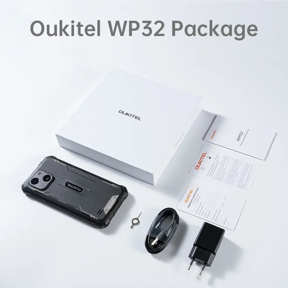 OUKITE WP32 Rugged Machine 6300mAh 5.93" HD+ Android 13 4GB+128GB 20MP Dual Camera