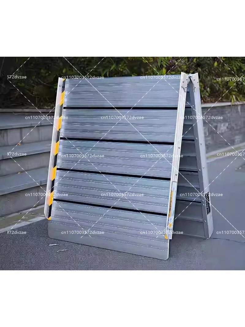 Portable Aluminum Alloy Folding Wheelchair Ramp Up Down Pedal for Stair Climbing Spring Board Accessibility Slope