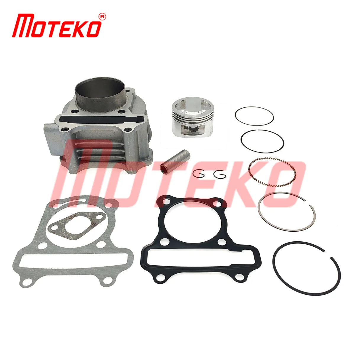 BX15120352 GY6 120CC 52MM BIG BORE CYLINDER AND CONVEX PISTON KIT 13MM PIN SCOOTER ENGINE PARTS FOR 139QMB CHINESE SCOOTERS ATV