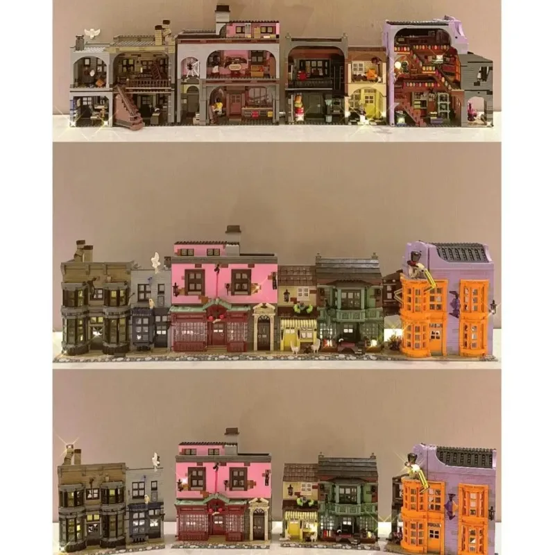 Adjacent Alley Street View Model The Ministry of 75978 Moc Modular Building Blocks Bricks Action Dolls Kid Christmas Toy 5544pcs