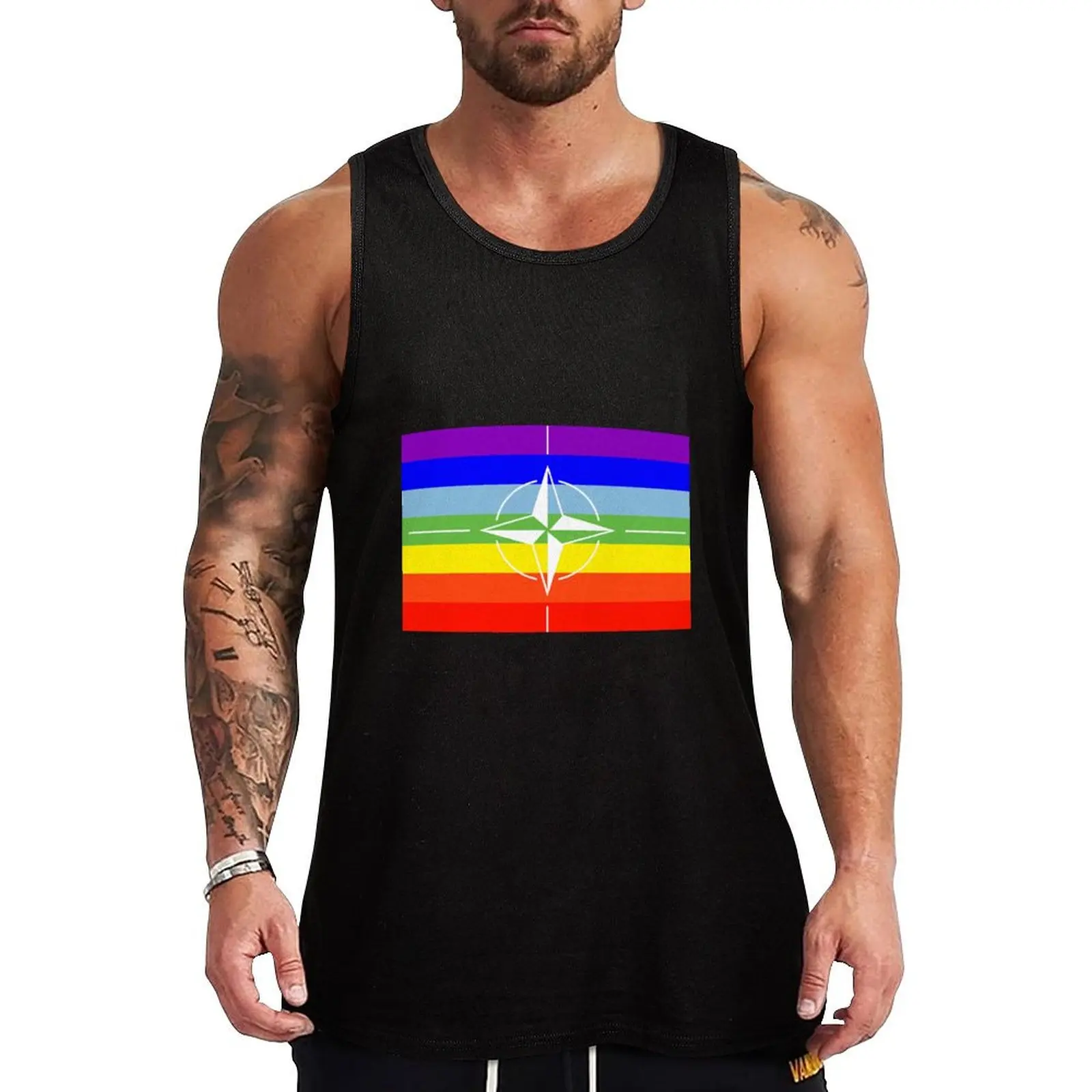 NATO Real Peace Tank Top Casual Loose Tank Top Sleeveless Summer Beach Shirt