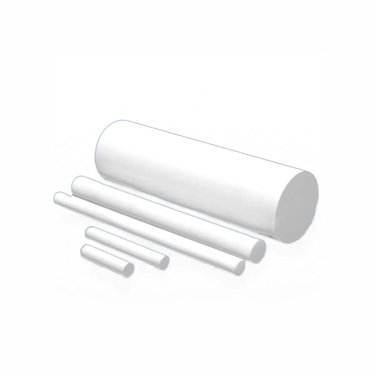 

10mm 12mm 15mm 20mm 25mm 30mm Diameter Boron Nitride Ceramic Rod Bn Bar Borazon Glass-Ceramics White Rod