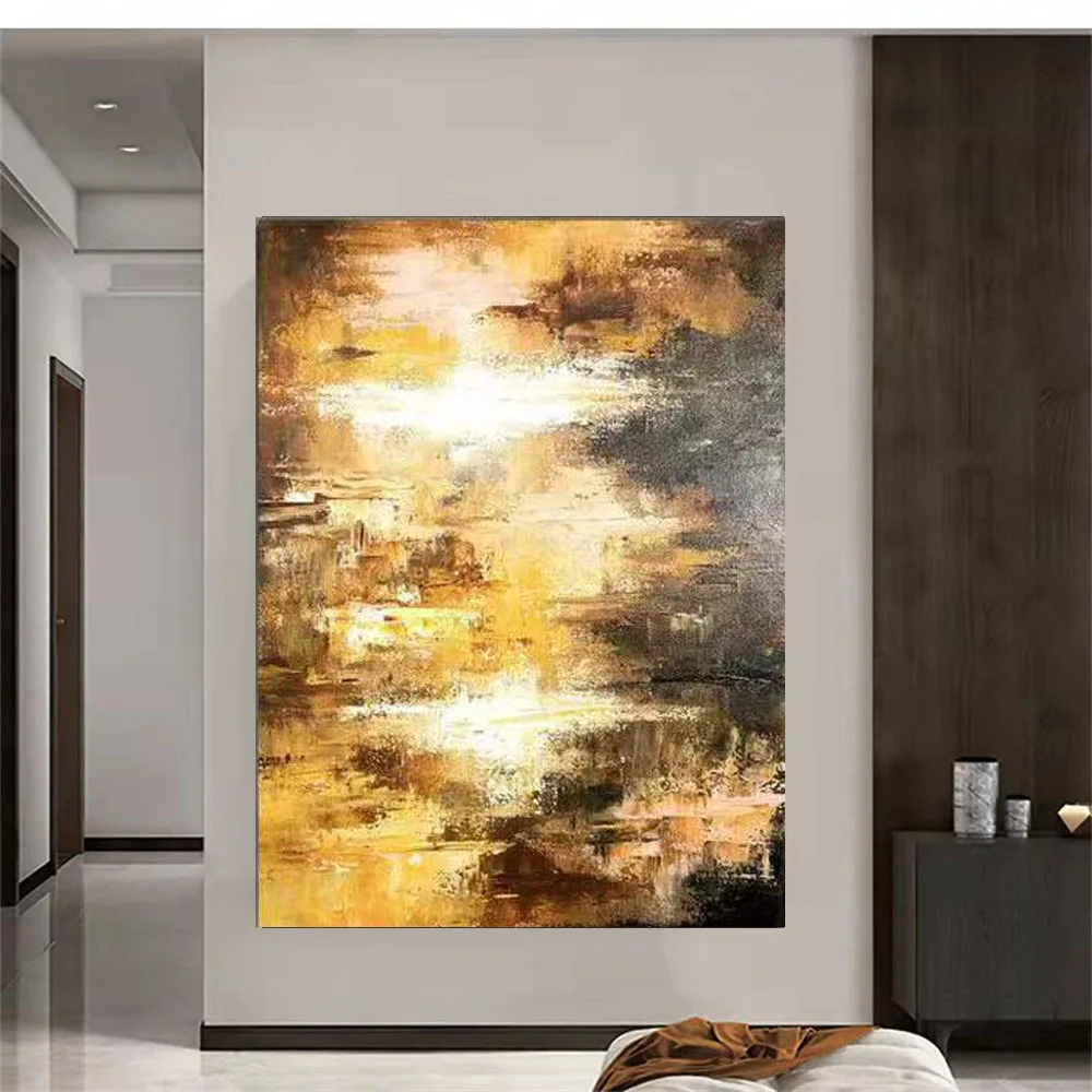 

Nordic Abstract Oil Painting Handmade Canvas Decorative Mural Frameless Acrylic Hanging Image For LivingRoom Bedroom Aisle Porch