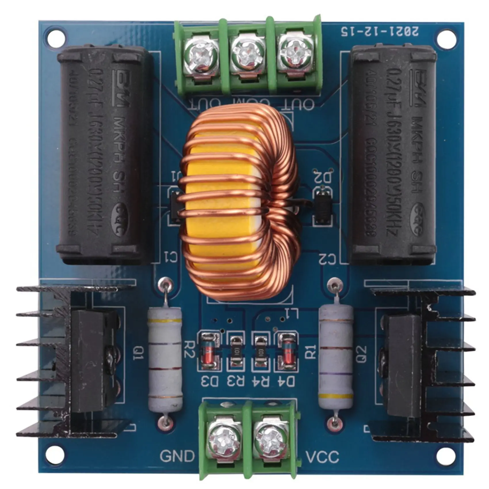 ZVS Tesla Coil Marx Generator DC 12V-30V 20A 1000W High Voltage Power Supply Assembly Board