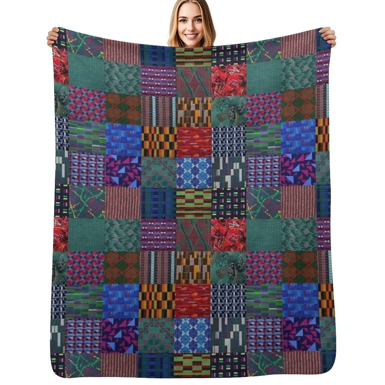 

LONDON TRANSPORT FABRIC MONTAGE MOQUETTE SEAT COVER Throw Blanket christmas decoration sofa bed cosplay anime Retros Blankets