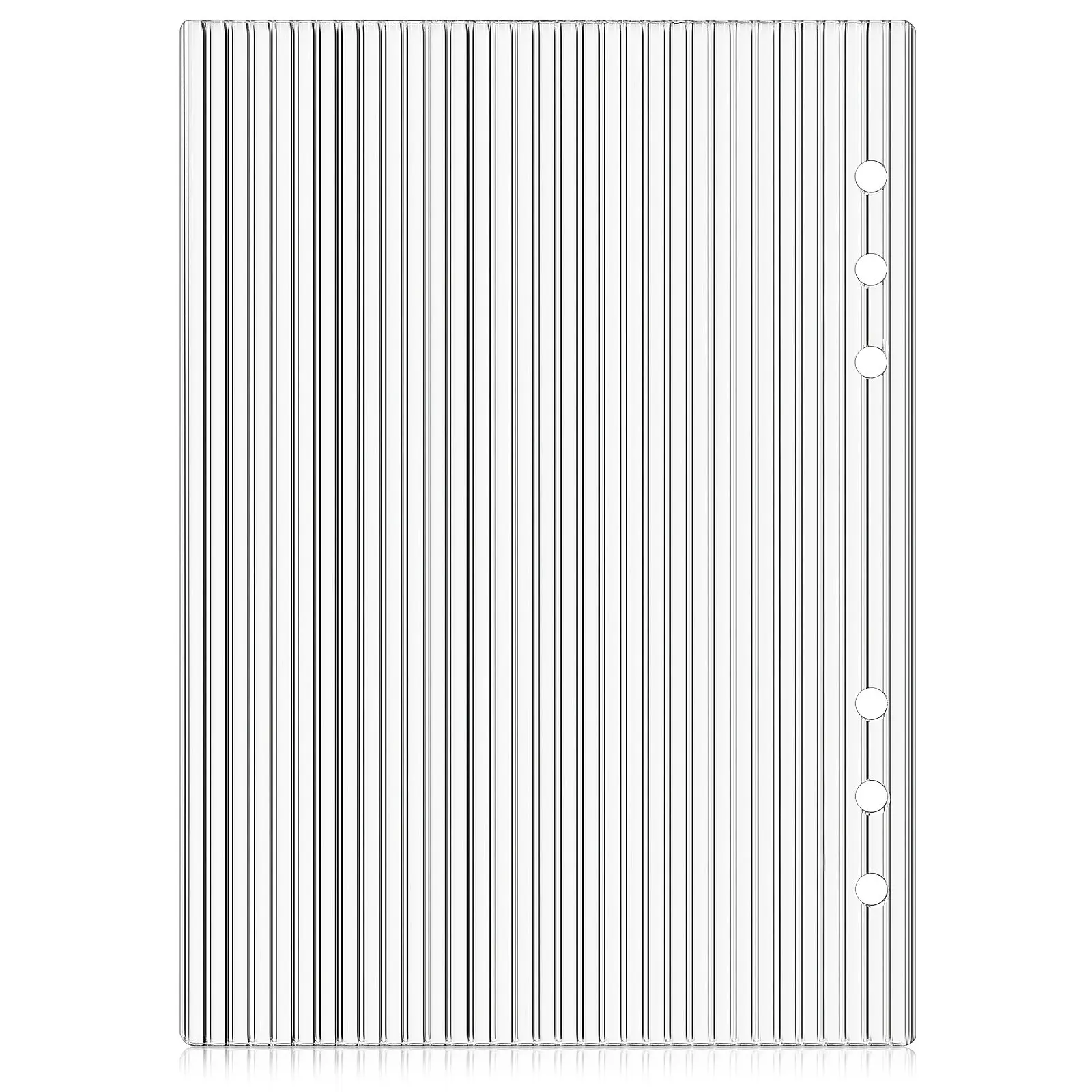 

Прозрачная акриловая обложка для блокнота А5 на 6 кольцах, съемная, стильная, минималистичная, для ежедневника, планировщика, записной книжки, для путешествий, финансов, школы