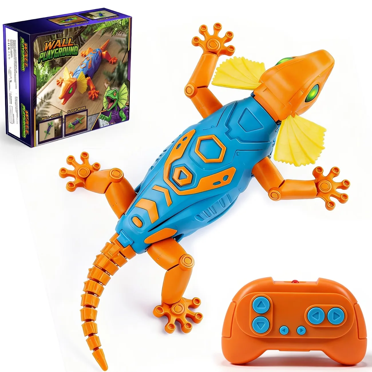 Remote Control Wall Climbing Gecko RC Lizard Toy Rechargeable Type C Anti Gravity Realistic Animal Prank Toy for Kids Boys Girls
