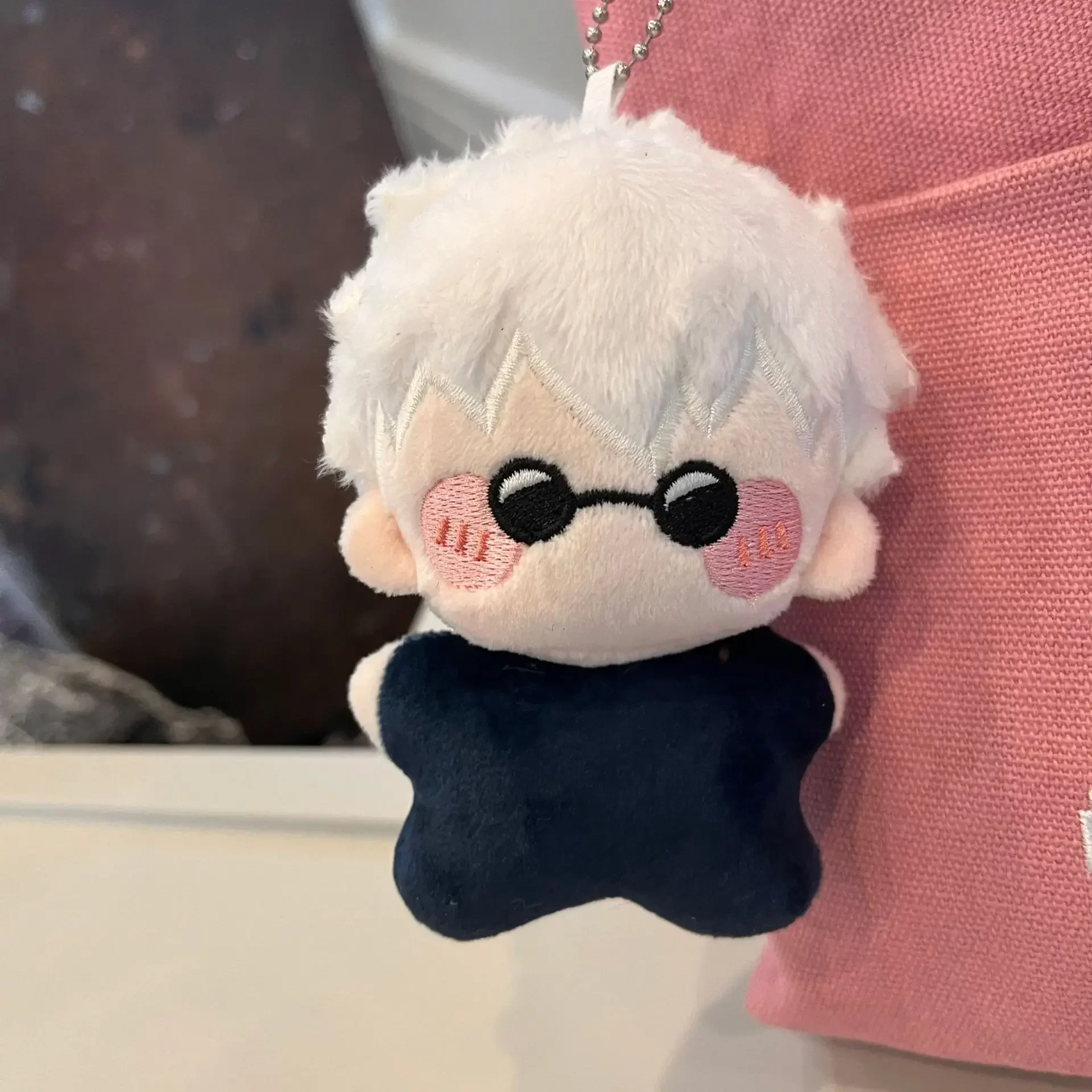 Mini llavero de muñeco de peluche Nanami Gojo, Suguru Jujutsu Kaisen, Anime periférico, juguete de peluche de 12cm, cuerpo de estrella de mar suave, regalo