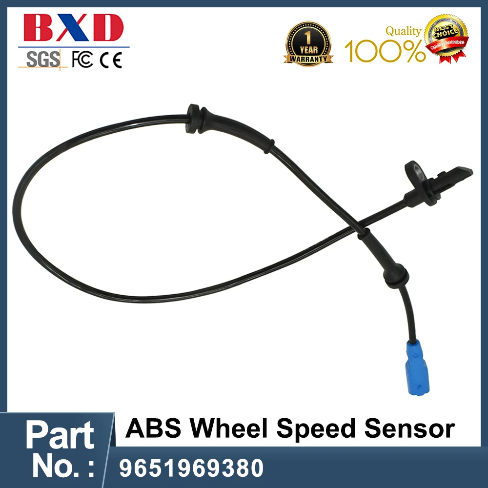 9651969380 ABS Wheel Speed Sensor Rear Fits For PEUGEOT CITROEN 207 Cc Sw C3 Picasso Auto Parts Car Accessories High Quality