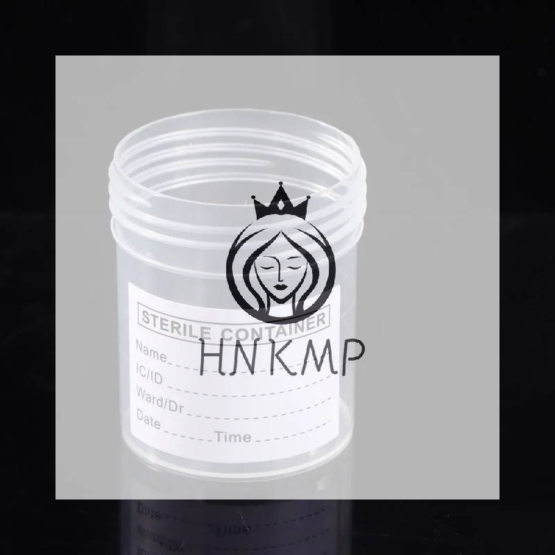 10/50PCS Disposable 60ML Plastic Cup Container Urine Collection Sample Cup Specimen Bottle Container With Tags