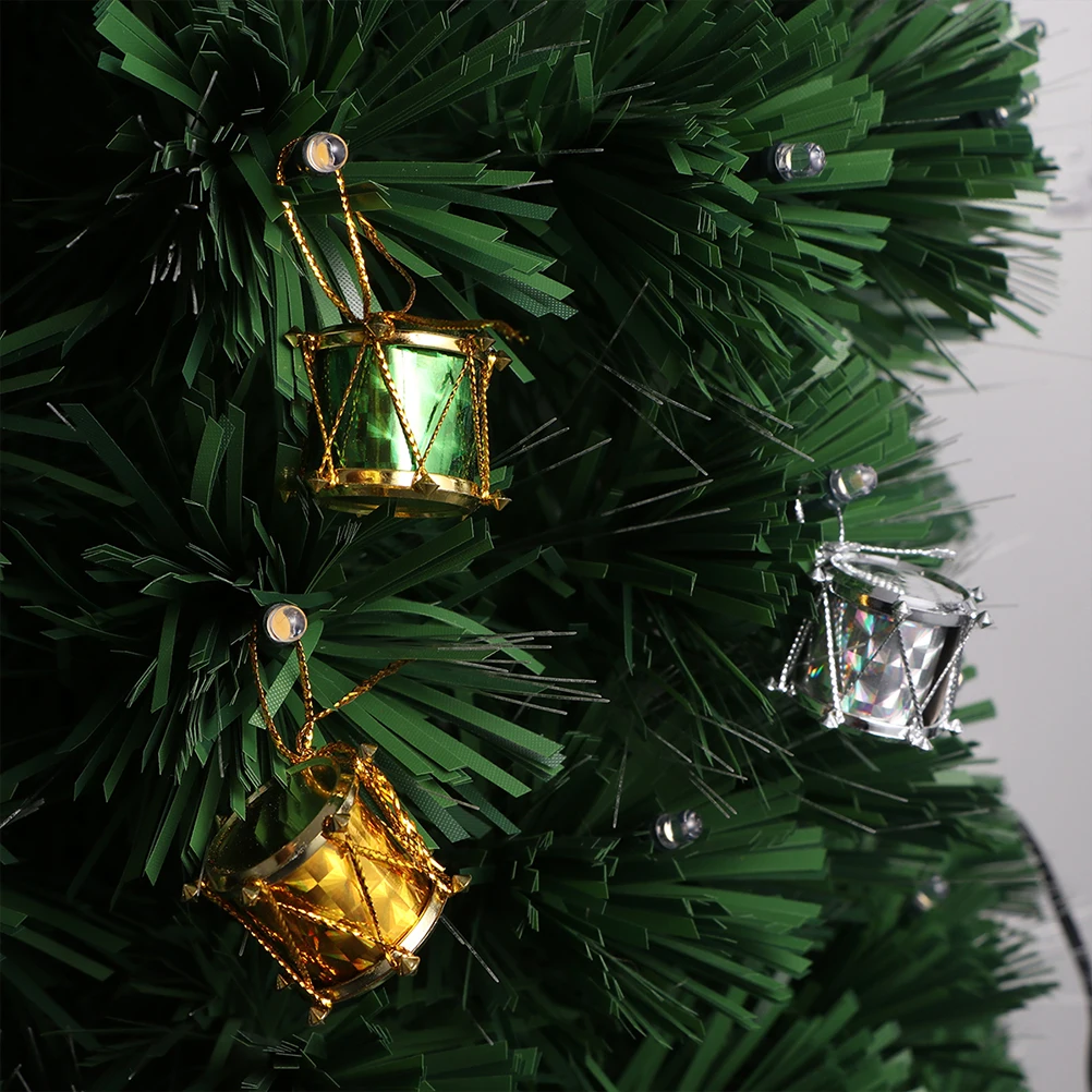 

48 Pcs Decorations Christmas Ornaments Tree Hanging Flash Drum Holiday Decorative