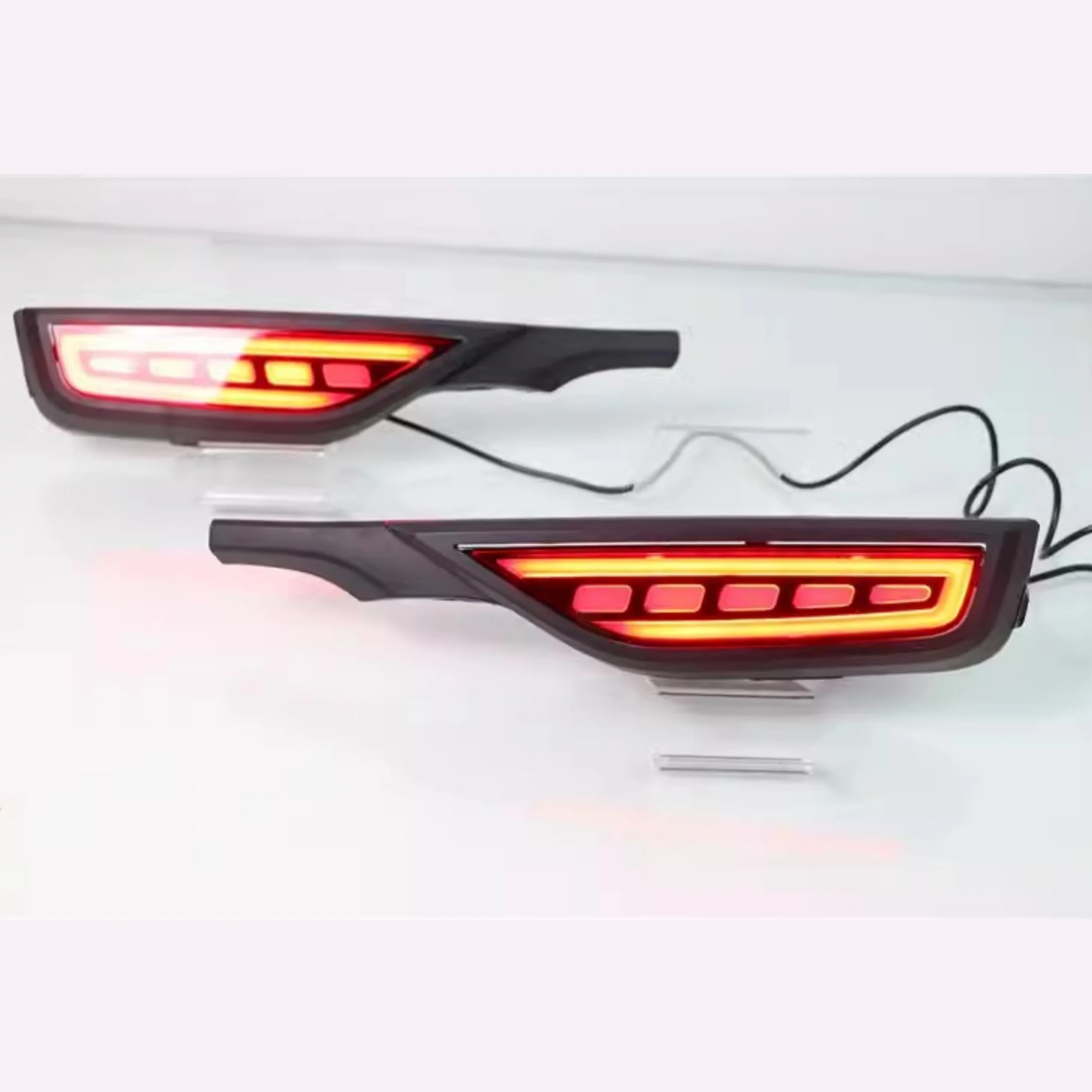 LED Rear Fog lamp for Honda FIT JAZZ 2018-2020 modified Rear bumper lamp Brake light Streamer Turn signal Car Accessories