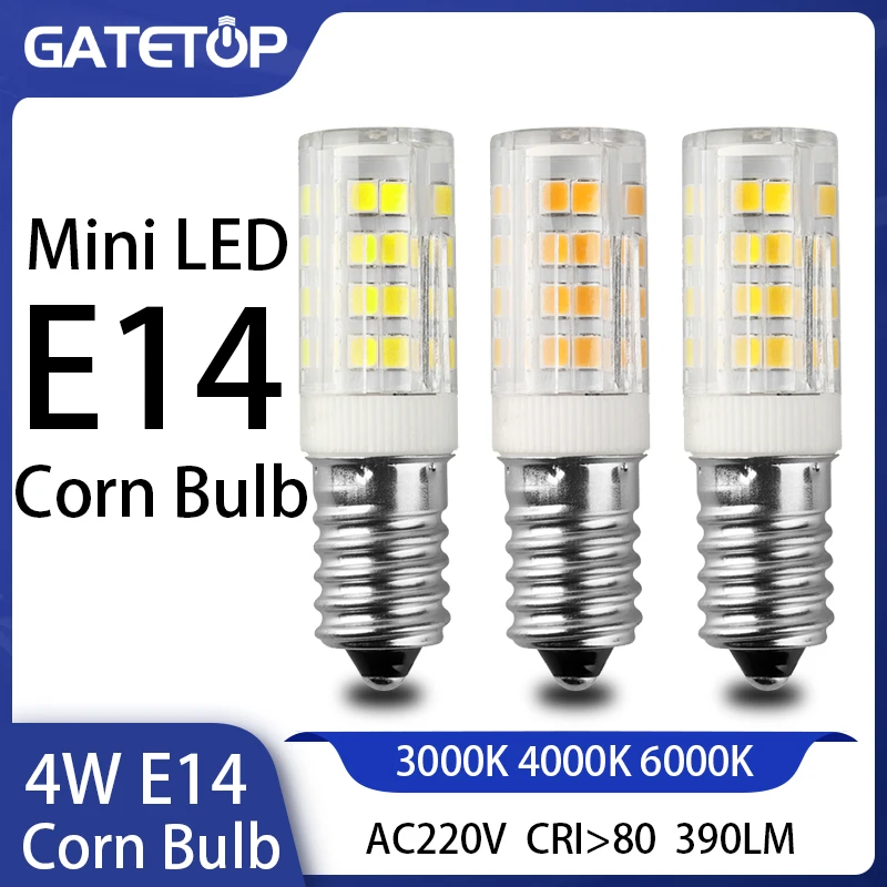 4w e14 LED-Lampe 220V-240V Mini-Mais birne Licht 2835smd Abstrahl winkel ersetzen Halogen Kronleuchter Lichter