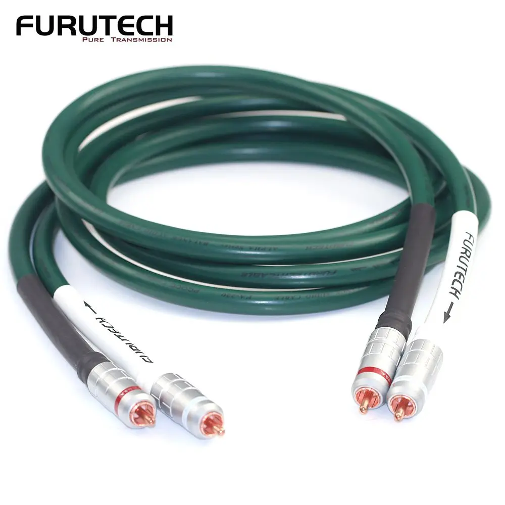 Japanese Furutech FA-220 Single Crystal Copper Signal Line HiFi Double Lotus CD Player Audio Signal Line Male to Male RCA Line