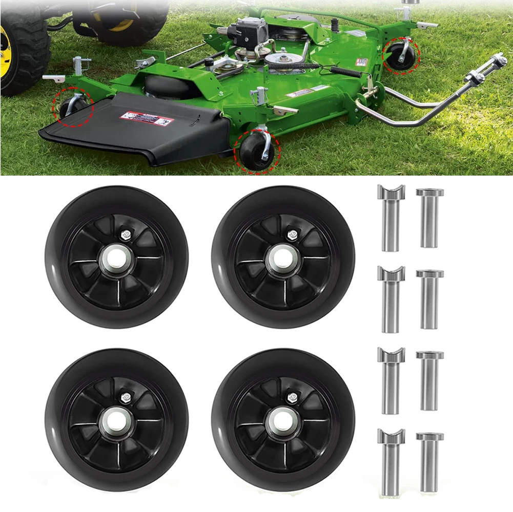 4 Pc AM125172 Deck Wheel Kit for John Deere 48