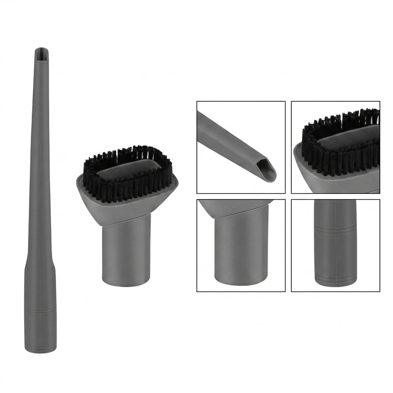 Crevice Tool Dust Brush ABS Plastic Construction Two-piece Set Compatible With Various Models Material Crevice