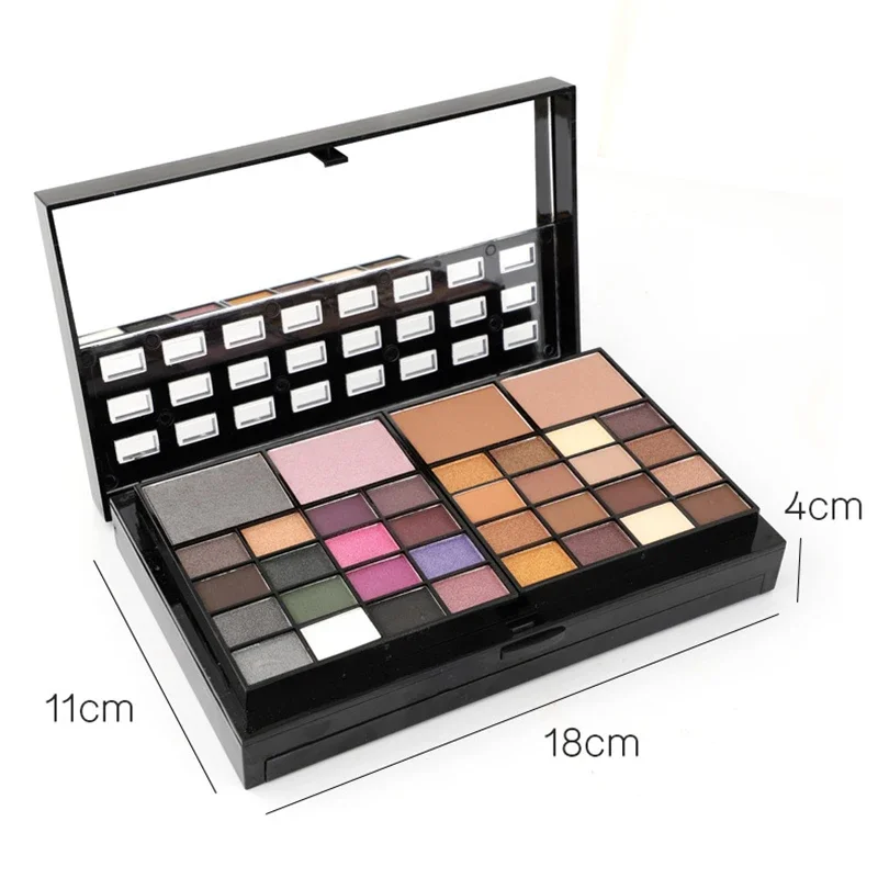 Makeup Kit For Women Set Brush Waterproof Glitter Matte Nude Eyeshadow Shimmer Pigment Powder Makeup 74 Color Eye Shadow Palette