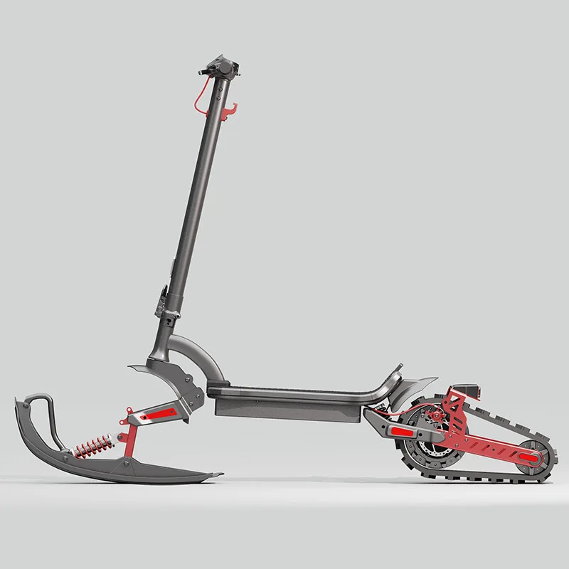 3-in-1 10 Inch Electric Scooter Waterproof 15ah 2500w Lithium Removable Battery Track Snow Scooter