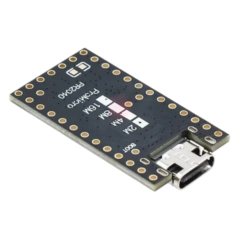 The Raspberry Pi Mini ProMicro RP2040 development board is compatible with Helios OxB2 MicroPython