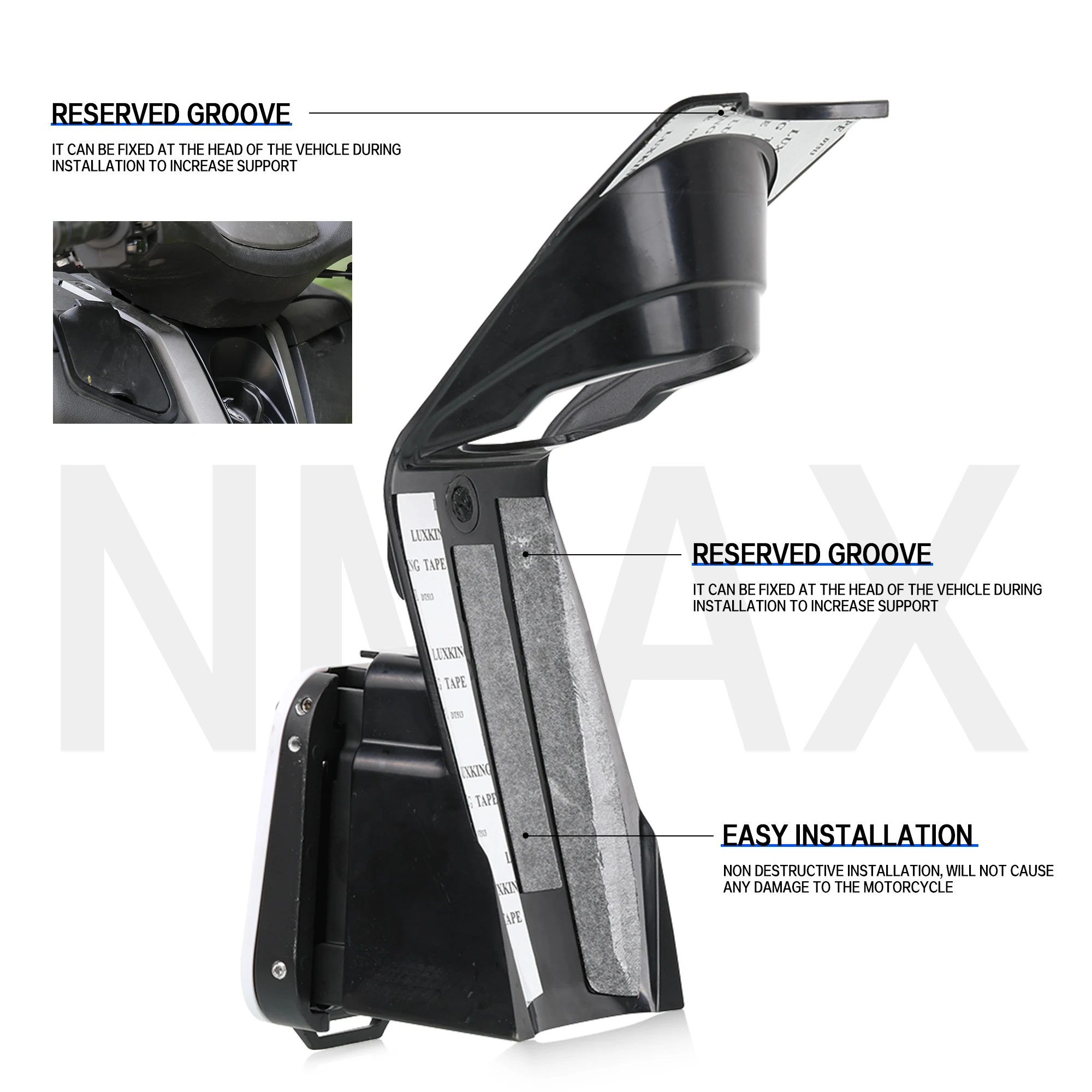 FOR YAMAHA NMAX155 NMAX 2020-2025 Moto Special Bracket With Stand Aluminum Beverage Bottom Cup Holder Water Cup + Storage Hook