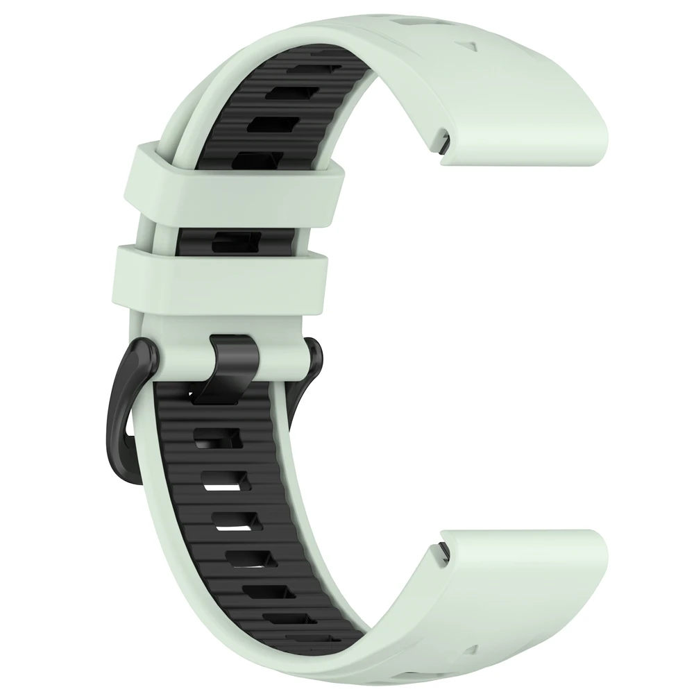 Двухцветный универсальный ремешок 20 мм для Garmin fenix 8 43 мм 5S 6S 7S Регулируемый силиконовый ремешок для умных часов с одним