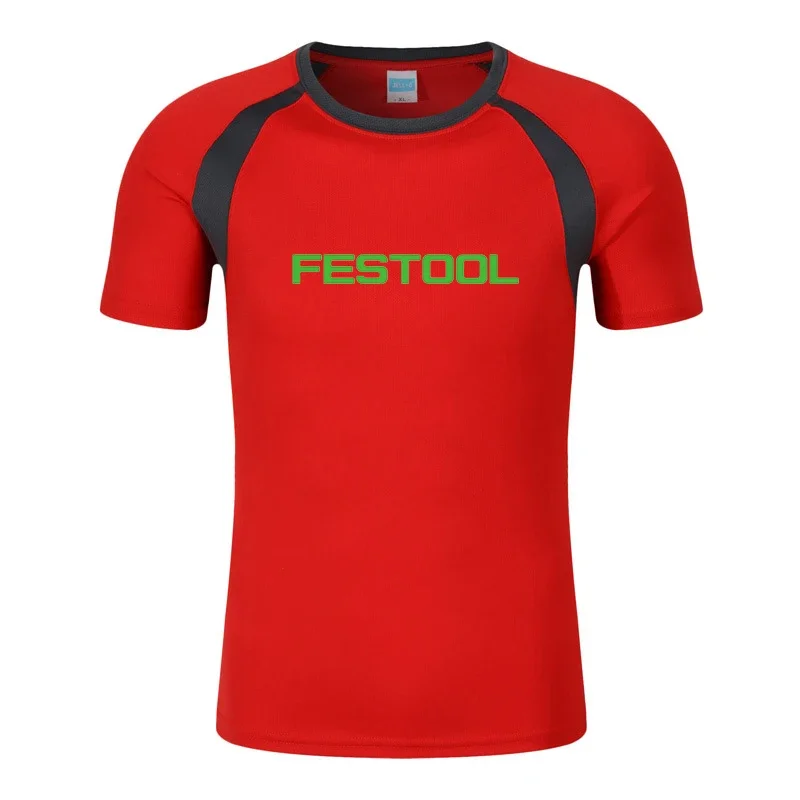 Festool Tools Printed Fashion Men's Tee Shirt Summer T-shirt Cotton Mens Raglan Short Sleeve O Neck Streetwear T Shirt Tops