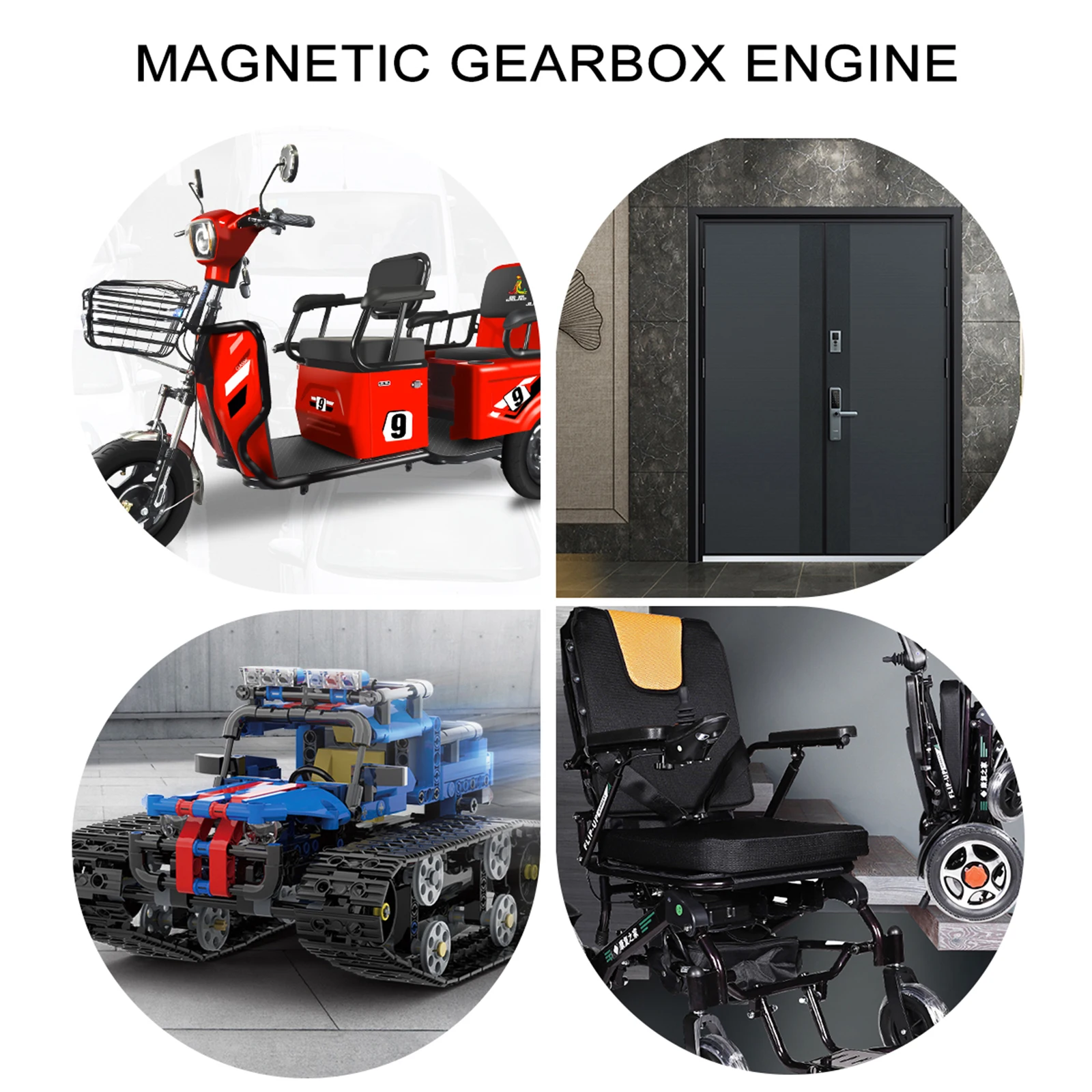 

5Pcs Tt Gear Motor Dual Shaft 12V High Torque Electric Motor for Robot Smart Car DIY Mini Size Durable Magnetic Engine