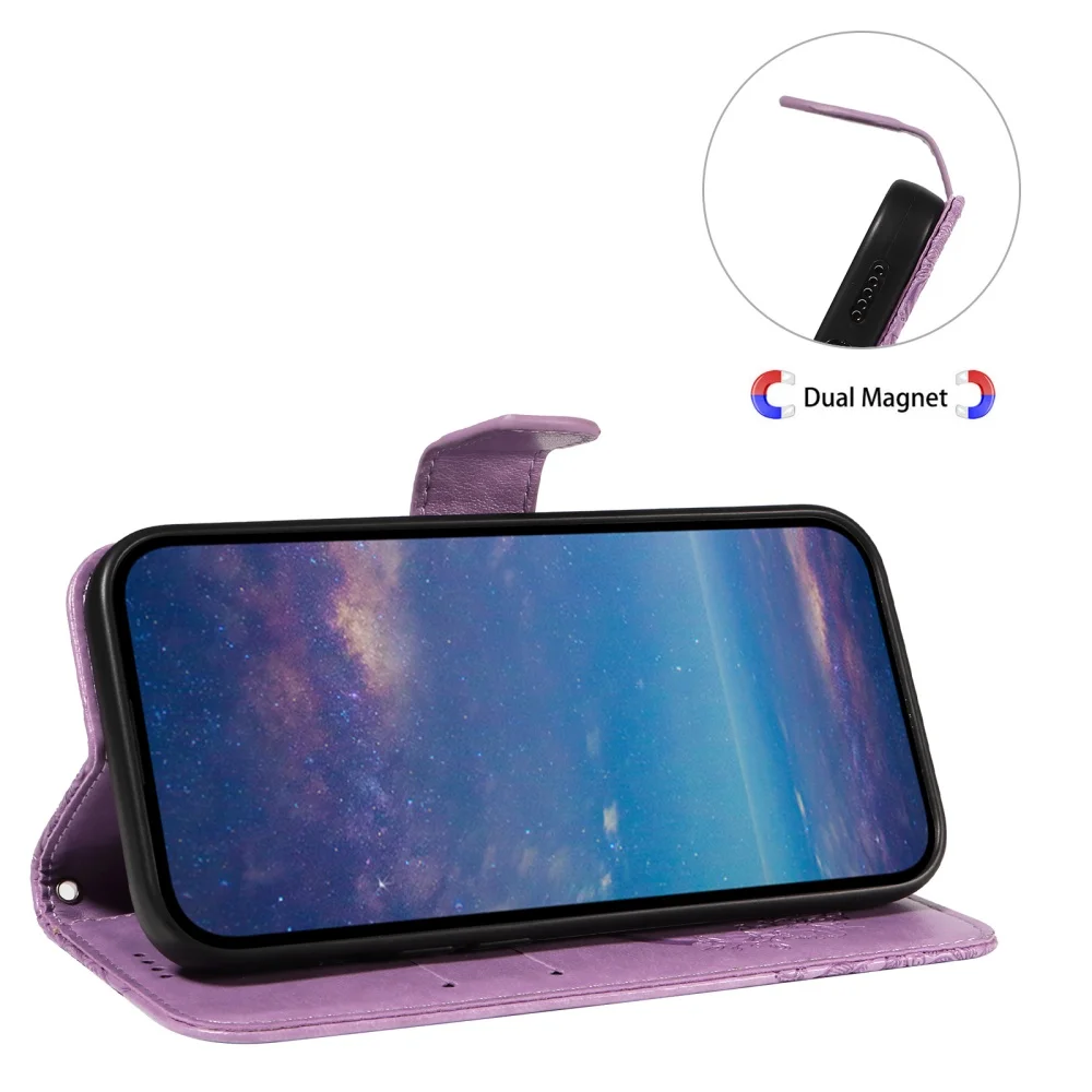 حقائب المحفظة حافظة هاتف قابلة للطي لهاتف Oneplus Nord 5 4 CE 5 2 4 Nord CE 2 3 4 Lite أغطية جلد مغناطيسية مطبوعة على شكل فراشة