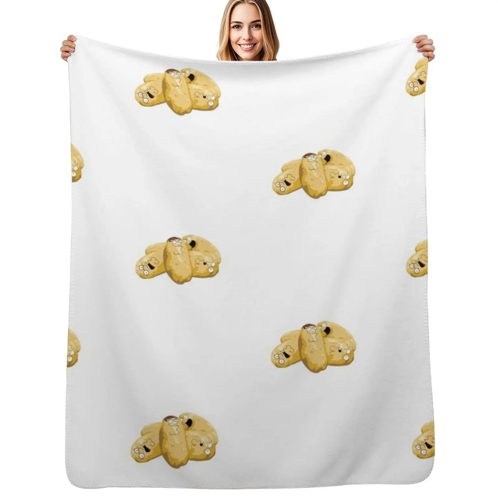 Peter Potatos Throw Blanket No Pilling Soft Warm Blanket for Bed