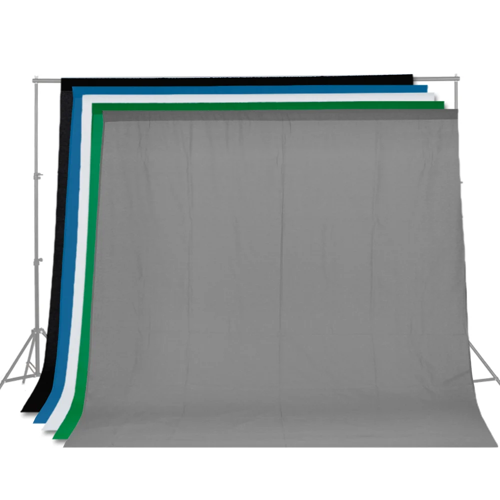 

Muslin Backdrops Photography Background Backdrop Green Screen Chromakey for Photo Studio 5 Colors Fabric Background