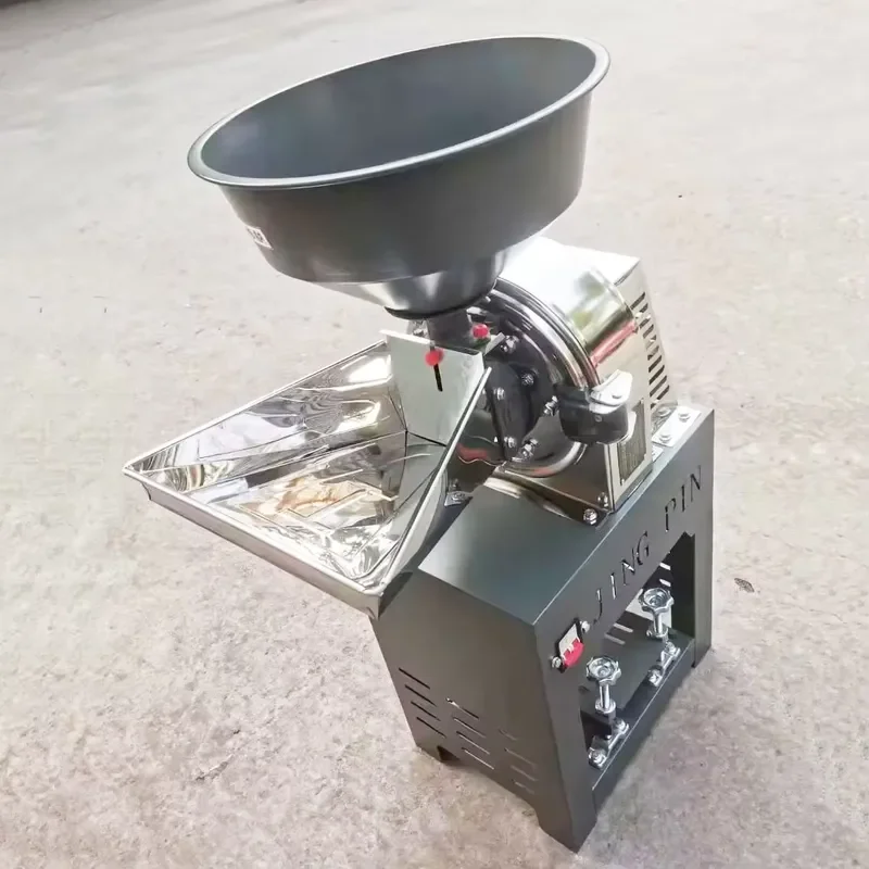 Electric Mini Stainless Steel Grain Grinder for Wheat Soybean Pepper Spice Rice Grinding Machine