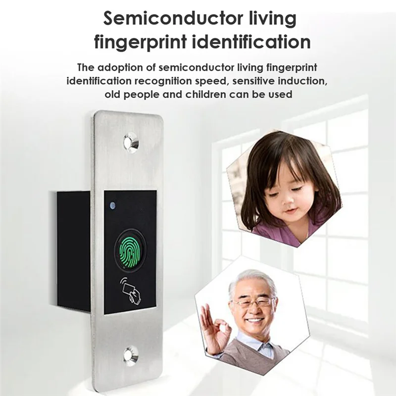 

F99 Fingerprint Password Reader Mini IP66 Waterproof Embedded Access Control Machine Keyless Metal Access Control Keypad-Y41A