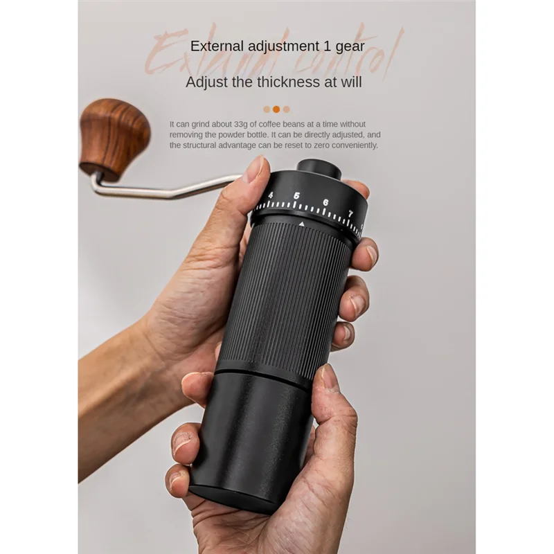

A47U Manual Coffee Grinder CNC Steel Handmade Coffee Bean Grinders Mill For Kitchen Office Coffee Milling Machine