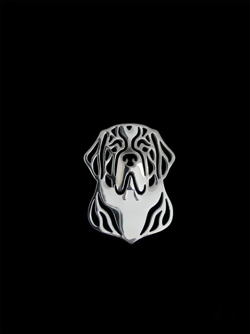 Trendy St. Bernard Dog Brooches