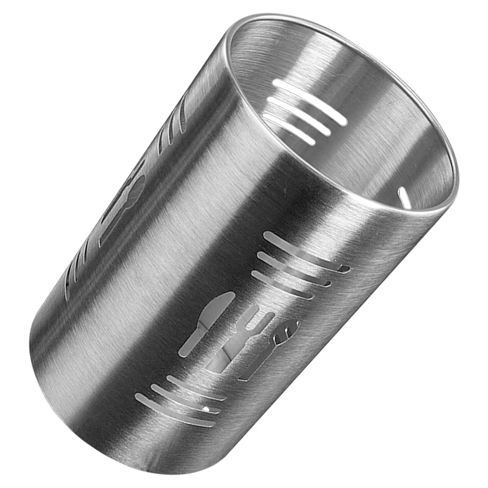 

Stainless Steel Cutlery Holder Utensil Organizer Kitchen Storage Rack Chopstick Draining Basket Spoon Container Desktop Metal